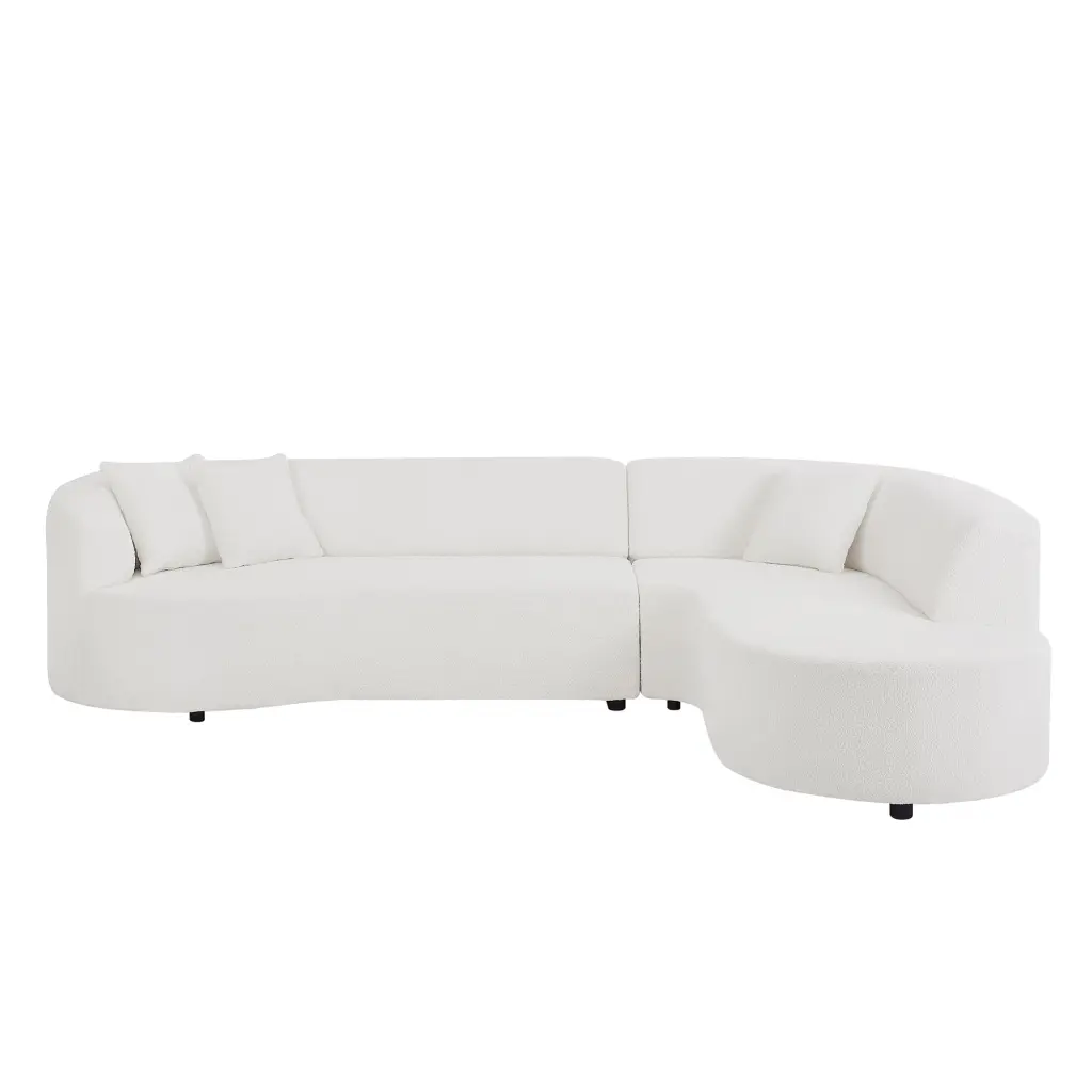 Convertible Modular Sectional Sofa Right Chaise L-Shaped Corner Living Room justone interior