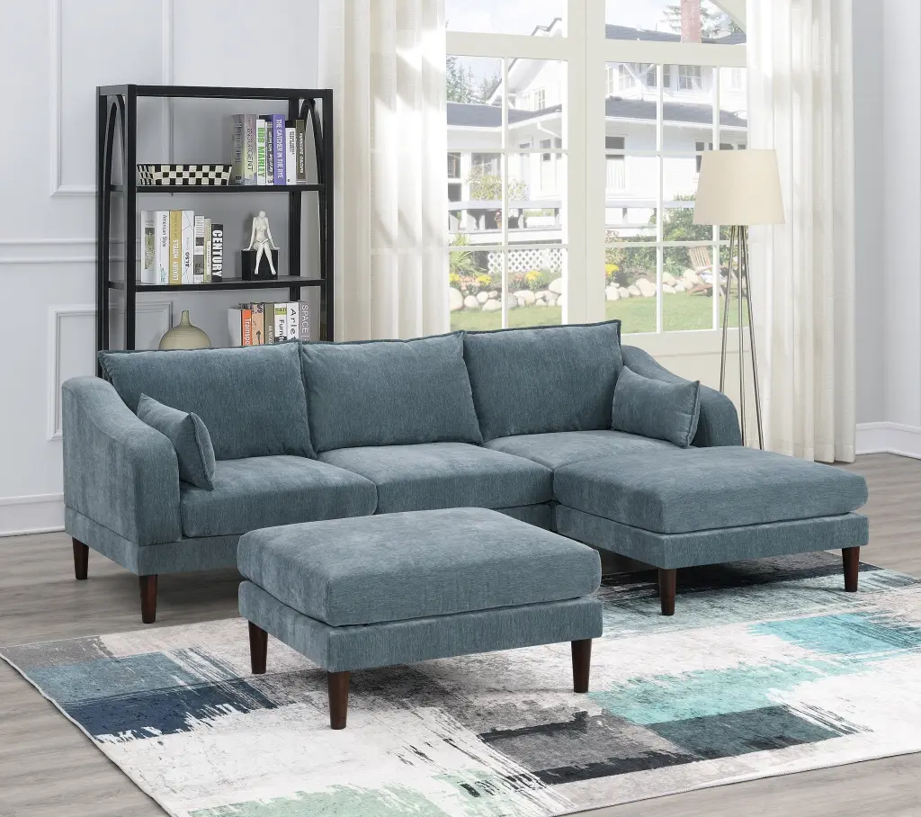 Contemporary 5 Piece Modular Sectional Set Armless And Arm Chairs kanepe