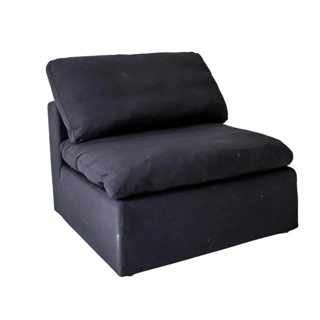 Living Room Modular Armless Sofa Couch 1 Piece Upholstered Sectional kanepe