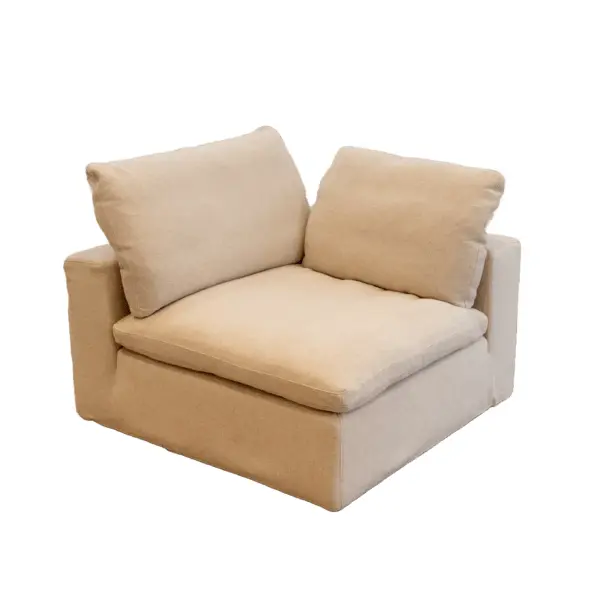 Living Room Modular Corner Wedge Sofa 1 Piece Upholstered Corner Sectional kanepe