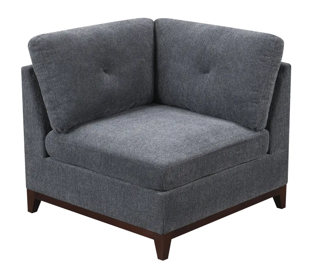 Modular Living Room Furniture Corner Wedge Ash Chenille Fabric Customizable kanepe