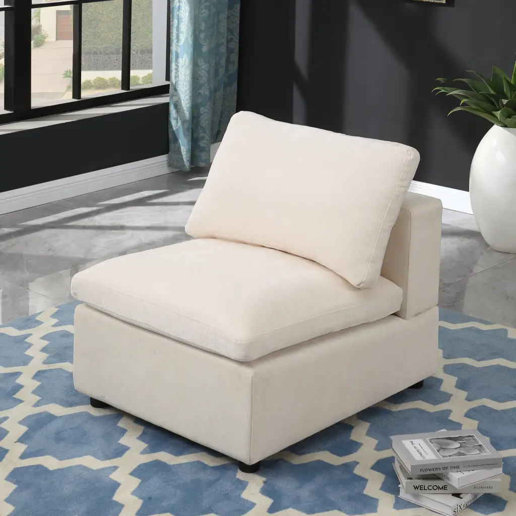 Modern Upholstered Middle Module Modular Sectional Sofa meiting furniture