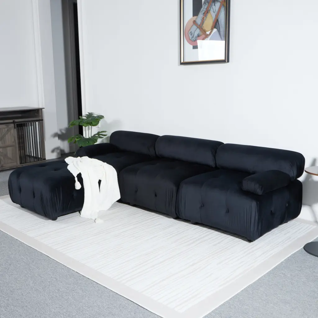 Modular Sectional Sofa Couch Modern L Shaped Cloud Couch Reversible Chaise Lounge nan kun