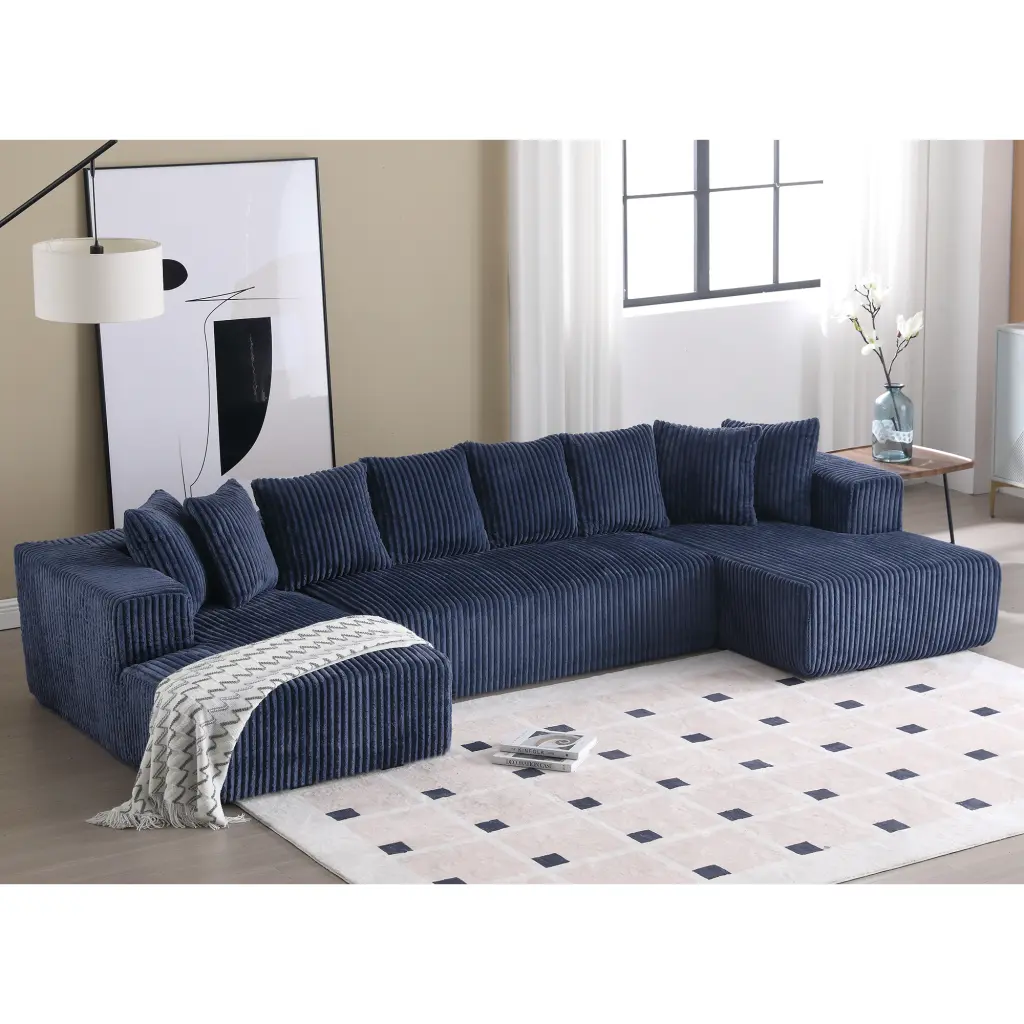 Arrived 131 Inch Modular Sectional Couch U Shaped Sofa Chaise Lounge Storage wf-furniture