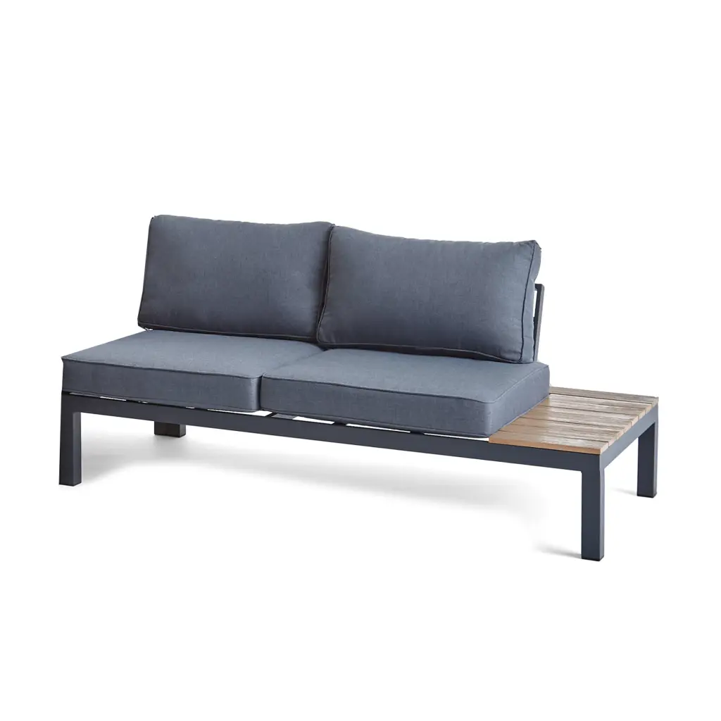 Eldon Sofa Seater Right Side Section Grey Fabric Modular Setup nh-an