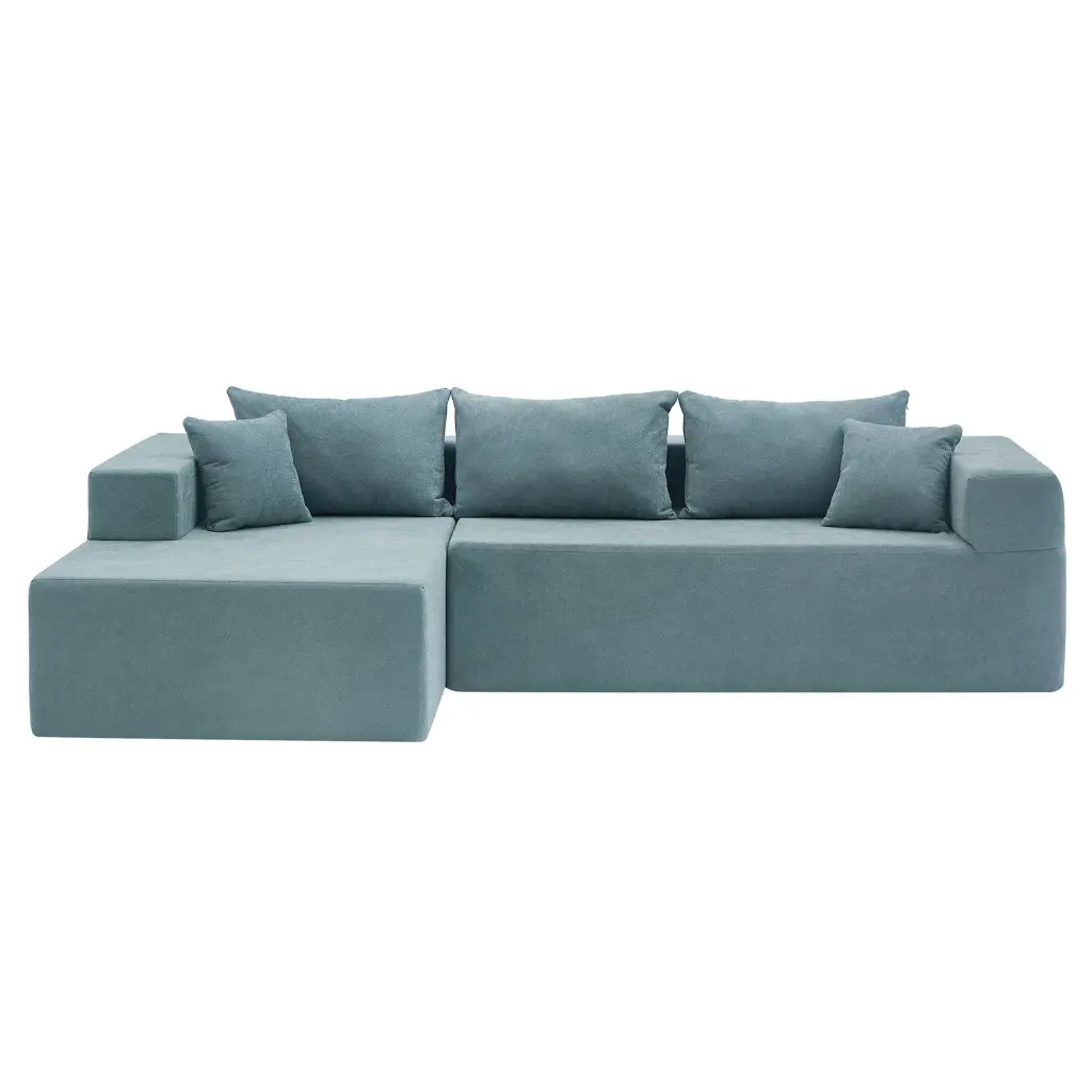 L Influence Modular Sectional Living Room Sofa Set Upholstered Sleeper Sofa justone