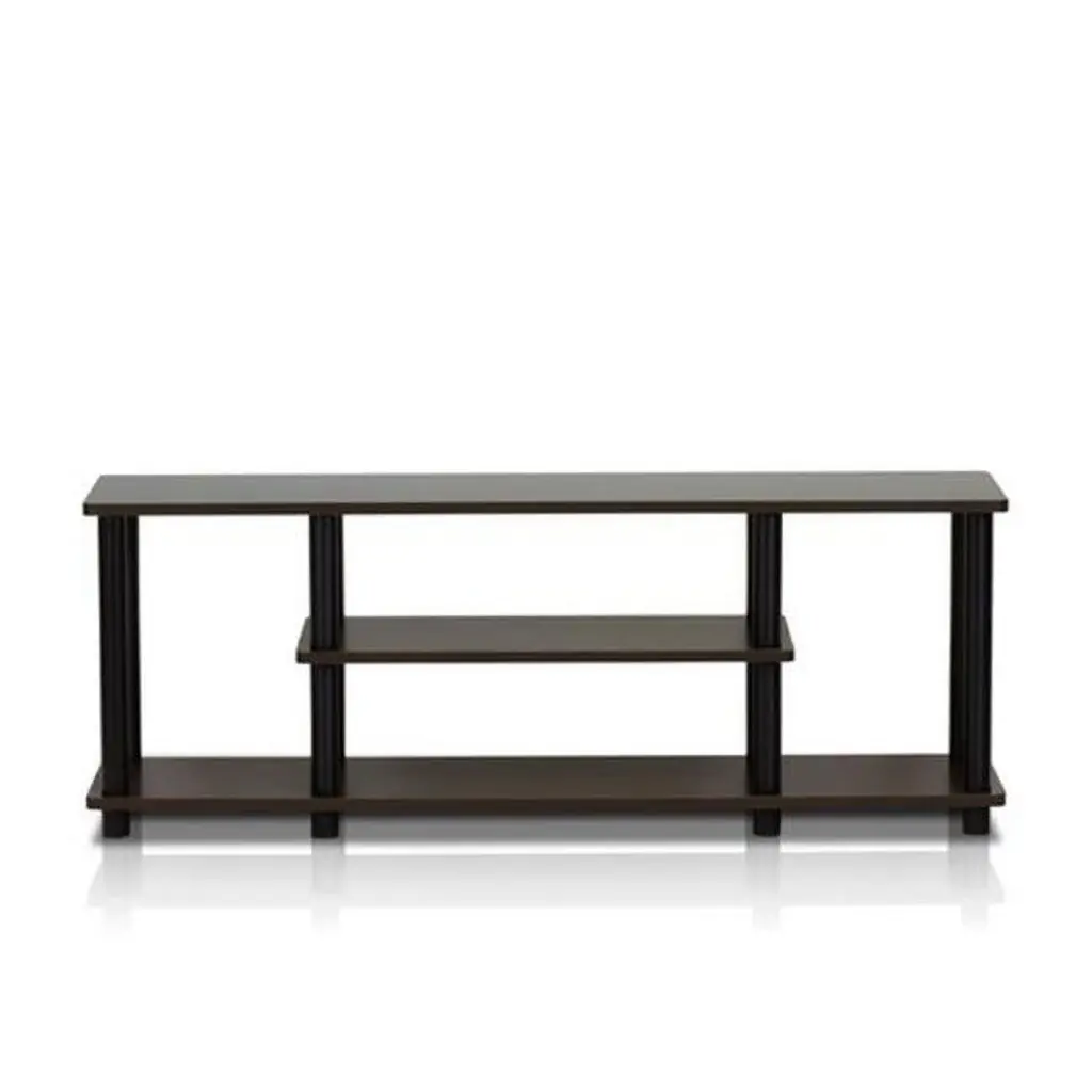 Turn-N-Tube No Tools Required 3-Tier Entertainment TV Stand 16.2 x 43.8 x 11.7 Inches Highkey