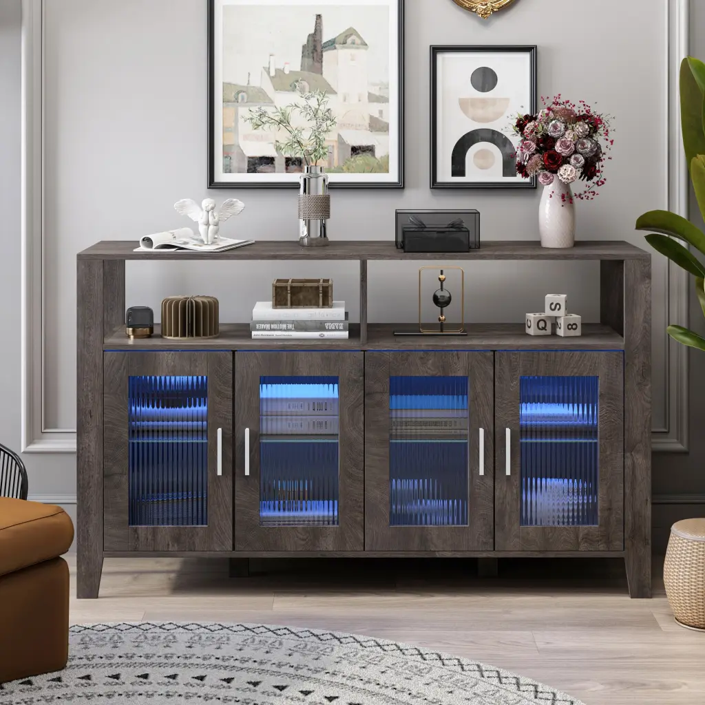 Drawer Dresser Cabinet Bar Cabinet Buffet Sideboard Storage Cabinet Multi Functional jxy furniture