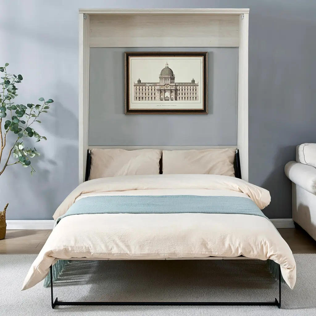 Half Self Close And Open Murphy Bed Cabinet Space Saving Bed Full Dimensions bed best
