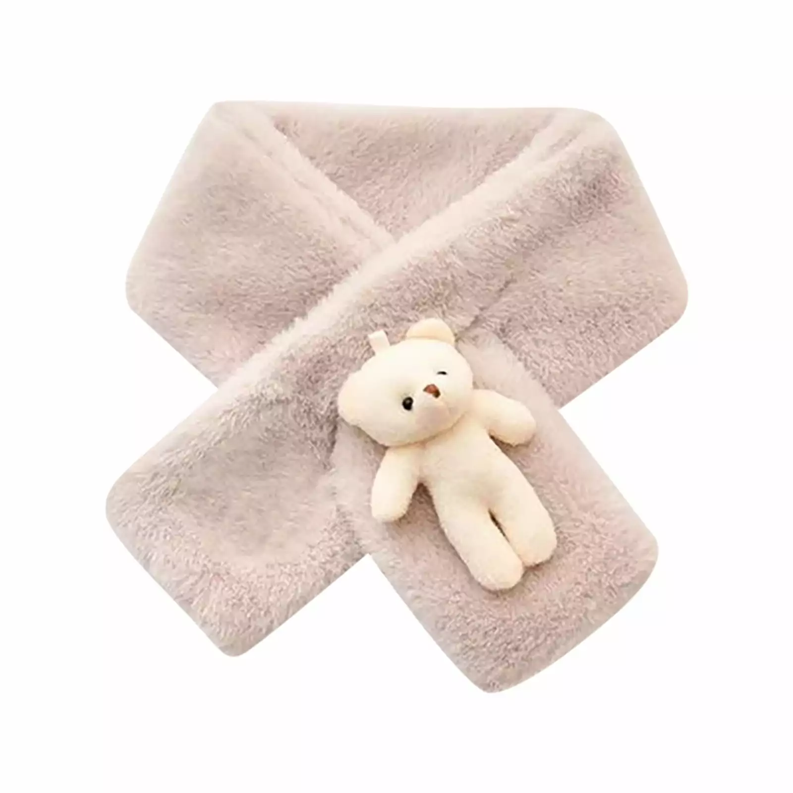 USYFAKGH Neck Gaiter Winter Cute Cartoon Bear Plush Scarf Warm Thickening Scarf
