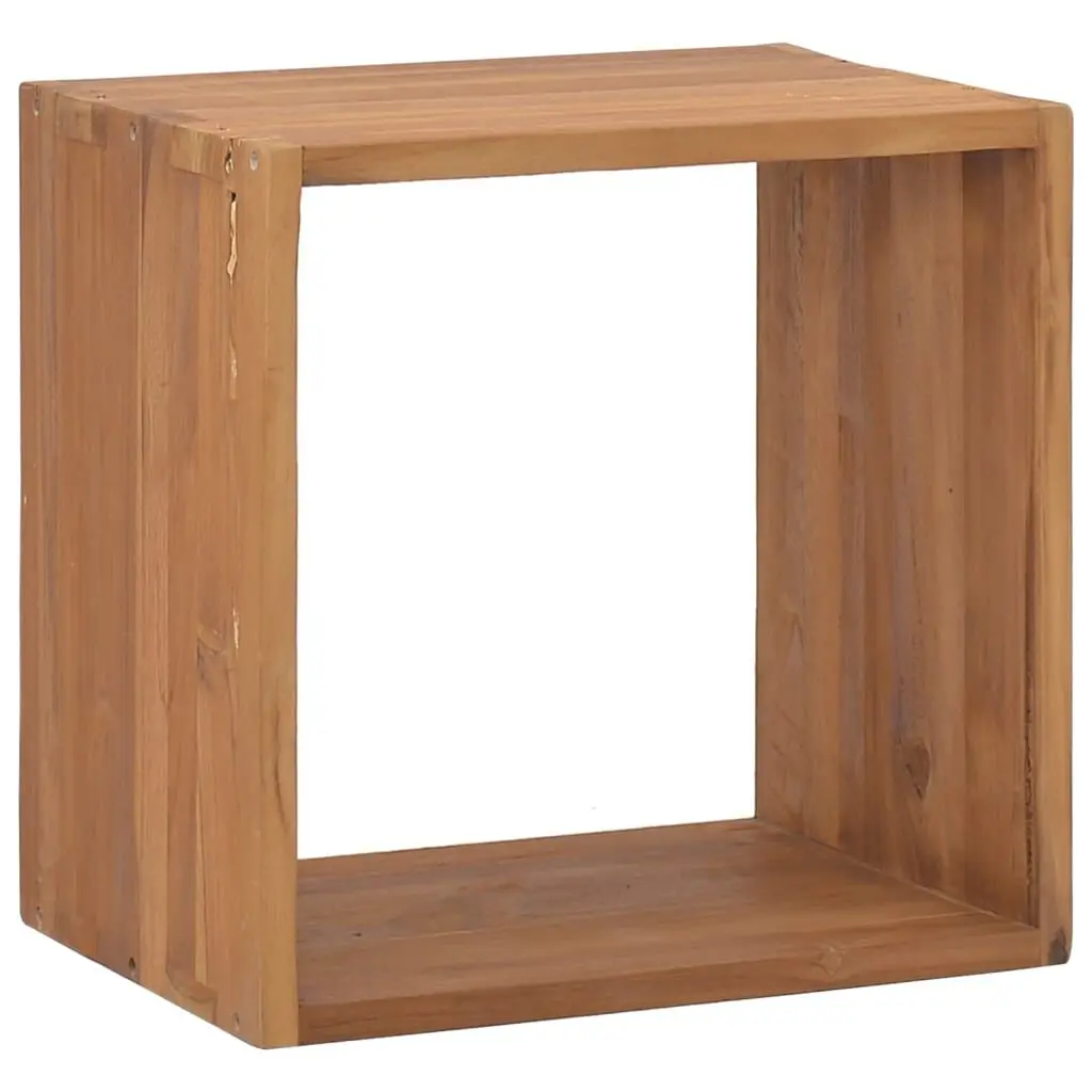 15.7 Inch Solid Teak Wood Bedside Cabinet Drawer