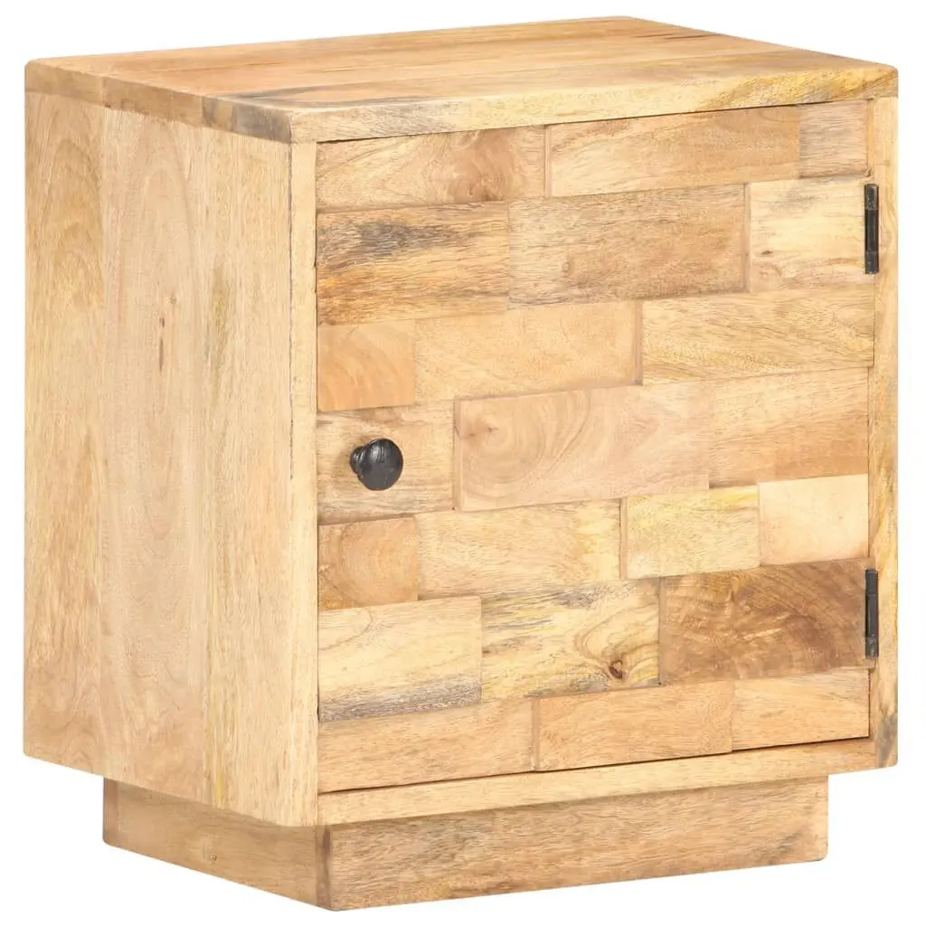 15.7x11.8x17.7 Inch Solid Mango Wood Bedside Cabinet