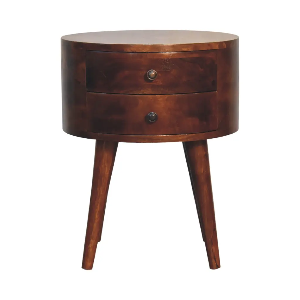 Odyssey Bedside Chestnut Solid Wood Nightstand artisan furniture