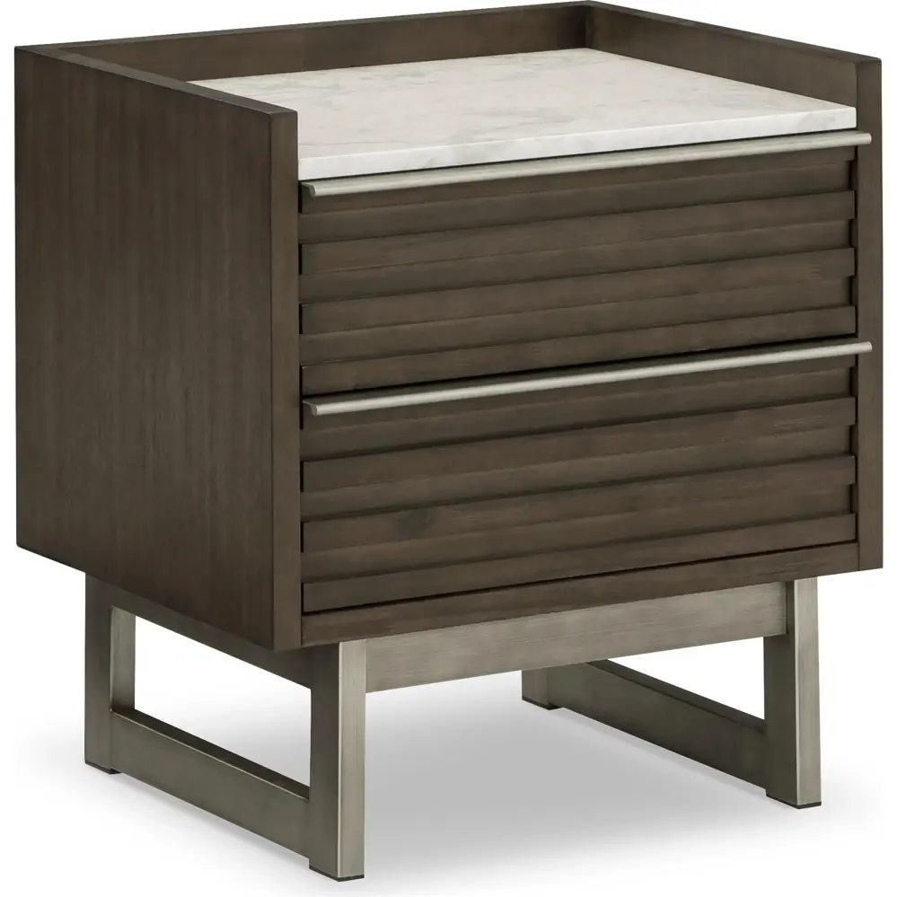 Diamond Modern Furniture Exclusive Design Arkenton 2-Drawer Nightstand B786-92