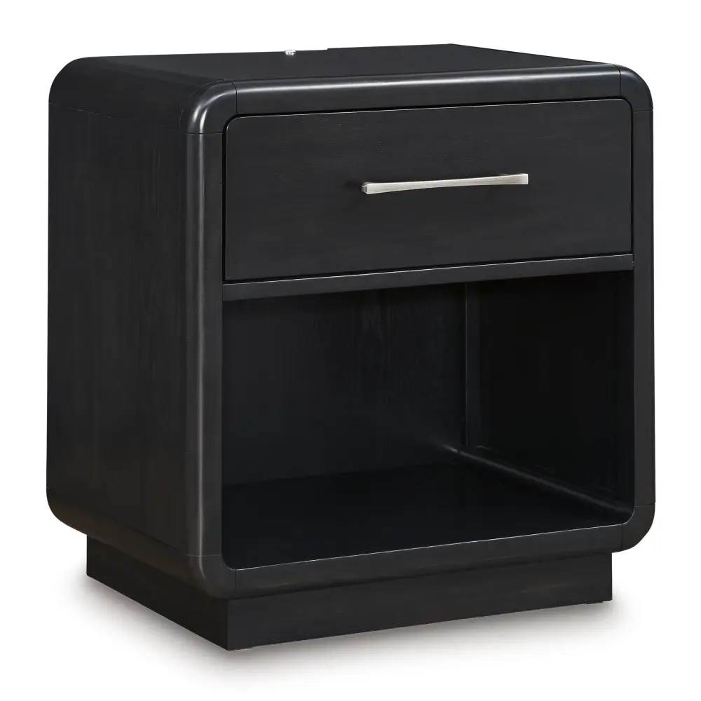 Diamond Modern Furniture Premium Design Rowanbeck 1-Drawer Nightstand B821-91 Underbed Lighting