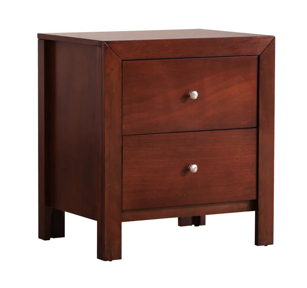 Burlington G2400 N Nightstand Cherry Particle Board Bedside Table glory furniture