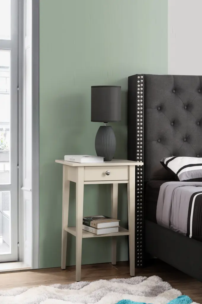 Dalton G039 N Nightstand Beige Particle Board Bedside Table glory furniture