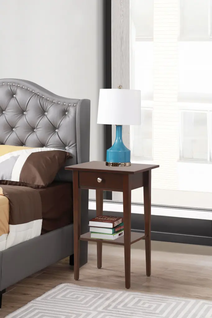 Dalton G052 Nightstand Cappuccino Beige Particle Board glory furniture