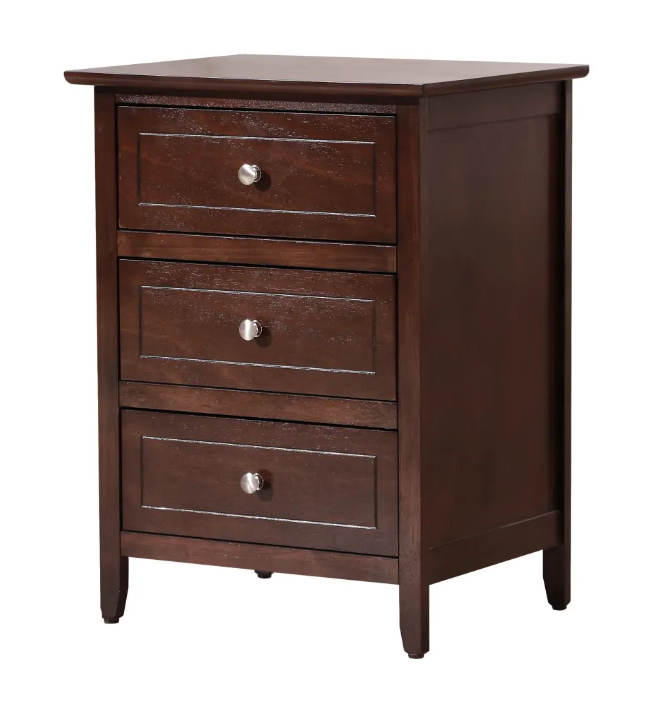 Daniel G1312 N 25 3-Drawer Nightstand Cappuccino Finish glory furniture