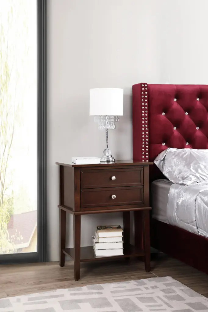 Newton G069 Nightstand Cappuccino Beige - Particle Board Design glory furniture