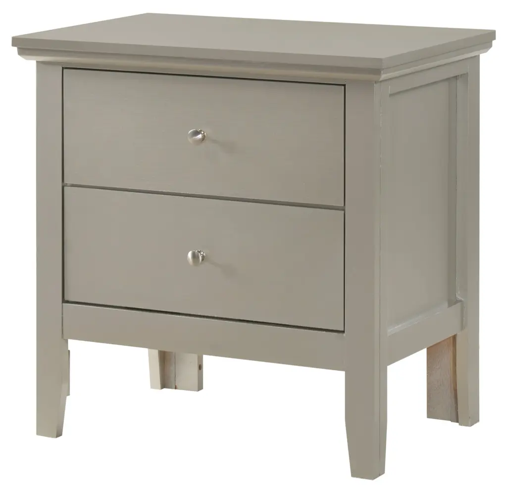 Primo G1333 Nightstand Silver Champagne Finish glory furniture