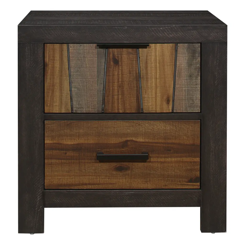 One---kind Style Nightstand Multi Tone Wire Applicator 2X Dovetail Drawers kanepe