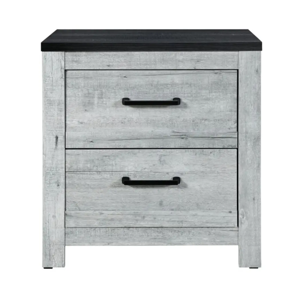 Kicks Grey Wash Nightstand - Solid Timber and MDF Construction luxe modern furniture