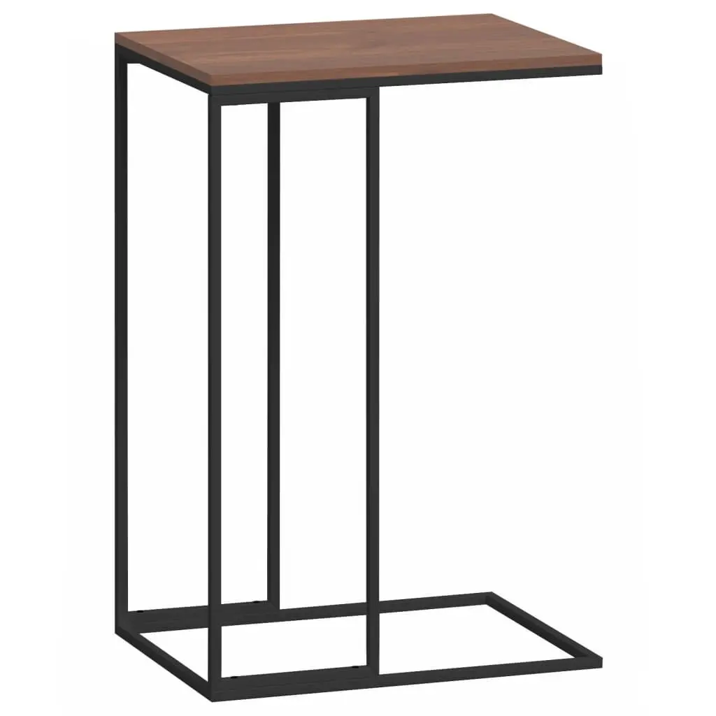 Side Table Black 15.7x11.8x23.2 Inches Engineered Wood Nightstand