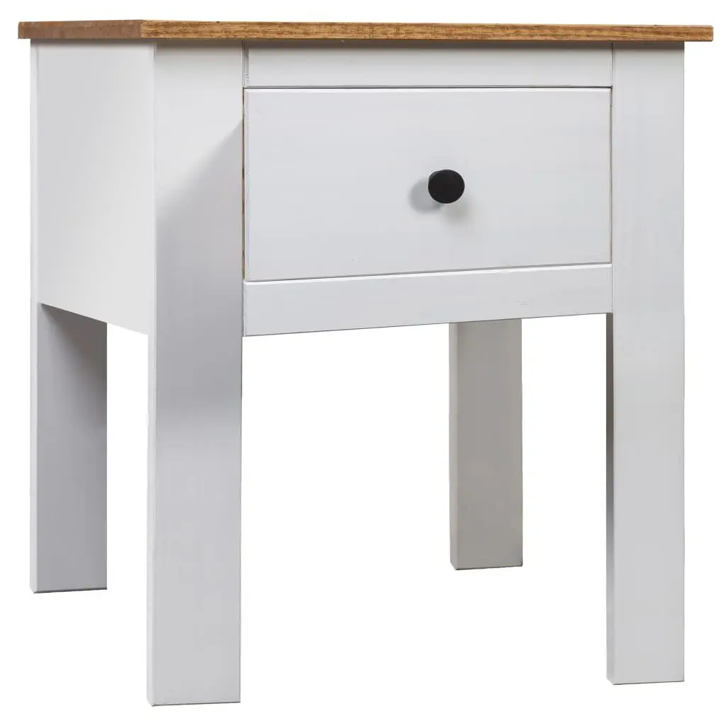 White Pine Panama Range Bedside Cabinet 18.1x15.7x22.4 Inches