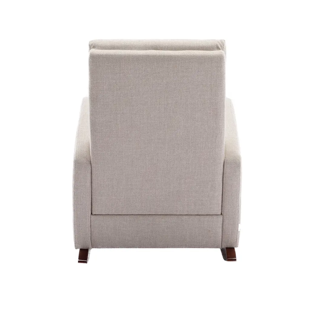High Back Rocking Chair - Nursery Chair Cozy Padded Seat - Comfortable Rocker w1539 coolmore