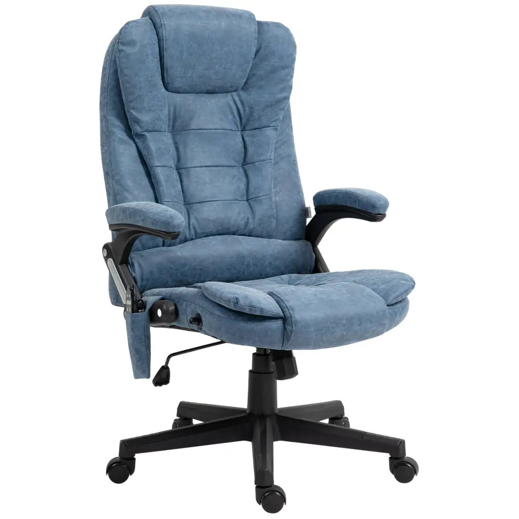 Homcom High Back Vibration Massage Office Chair 6 Vibration Points aosom business