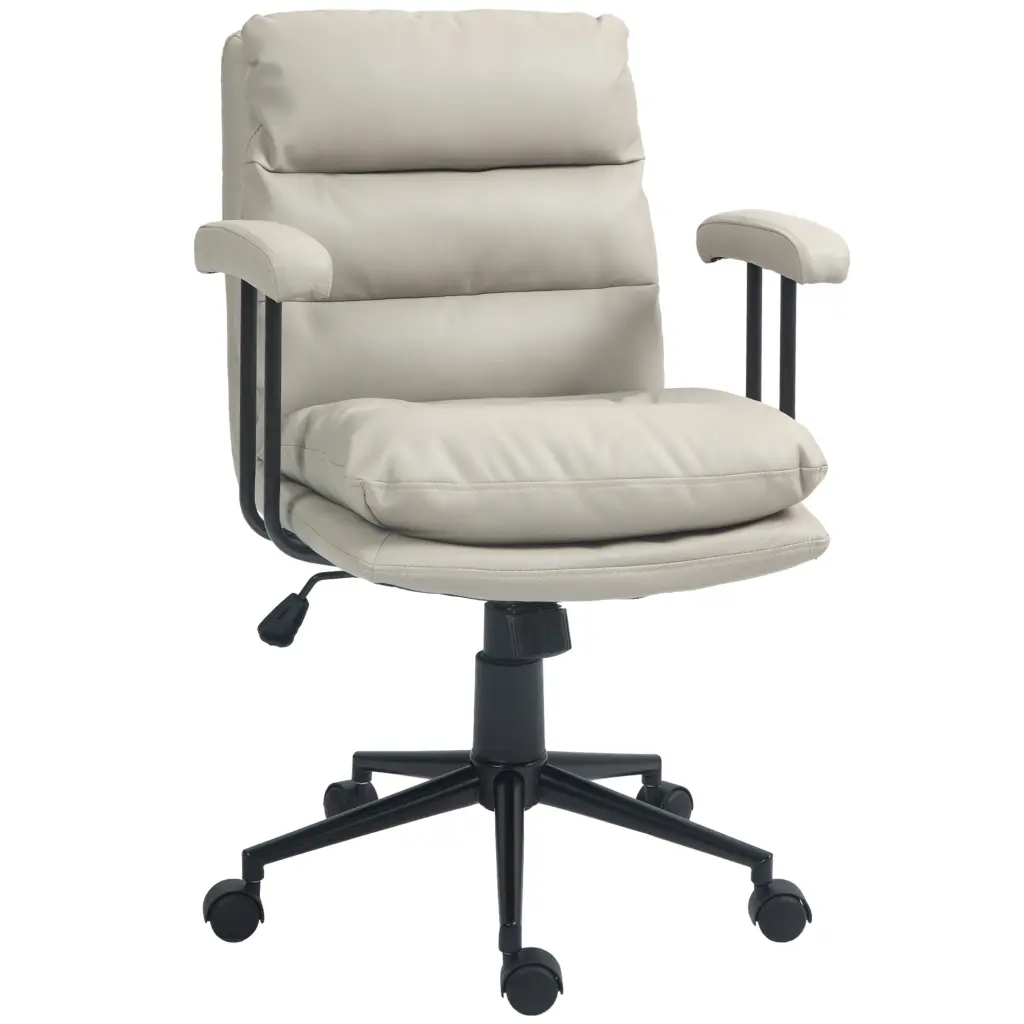 Homcom Pu Leather Office Chair, Office Desk Chair, Tinquire Computer Chair aosom business