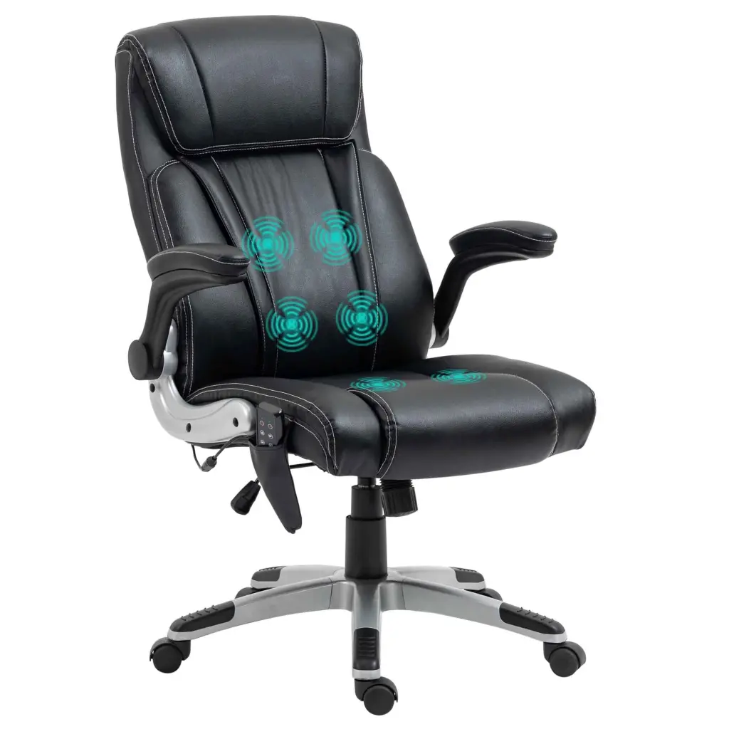 Vinsetto Executive Massage Office Chair 6 Vibration Points Heated aosom business