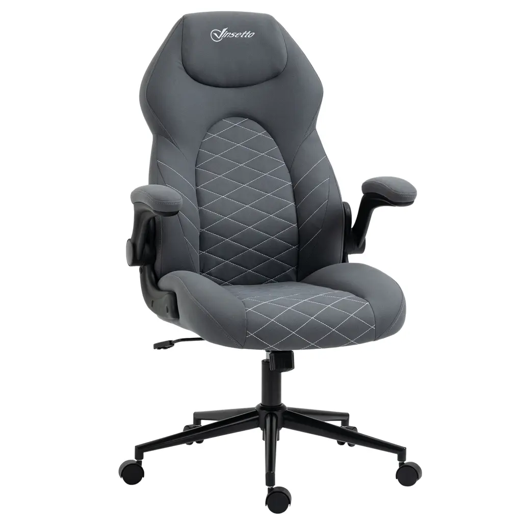 Vinsetto High Back Office Chair Flip Up Armrests Ergonomic aosom business