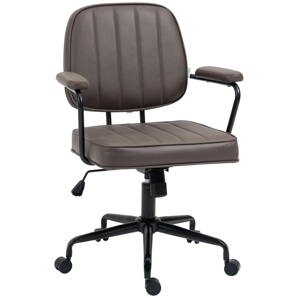 Vinsetto Microfiber Home Office Chair Swivel and Adjustable Features aosom business