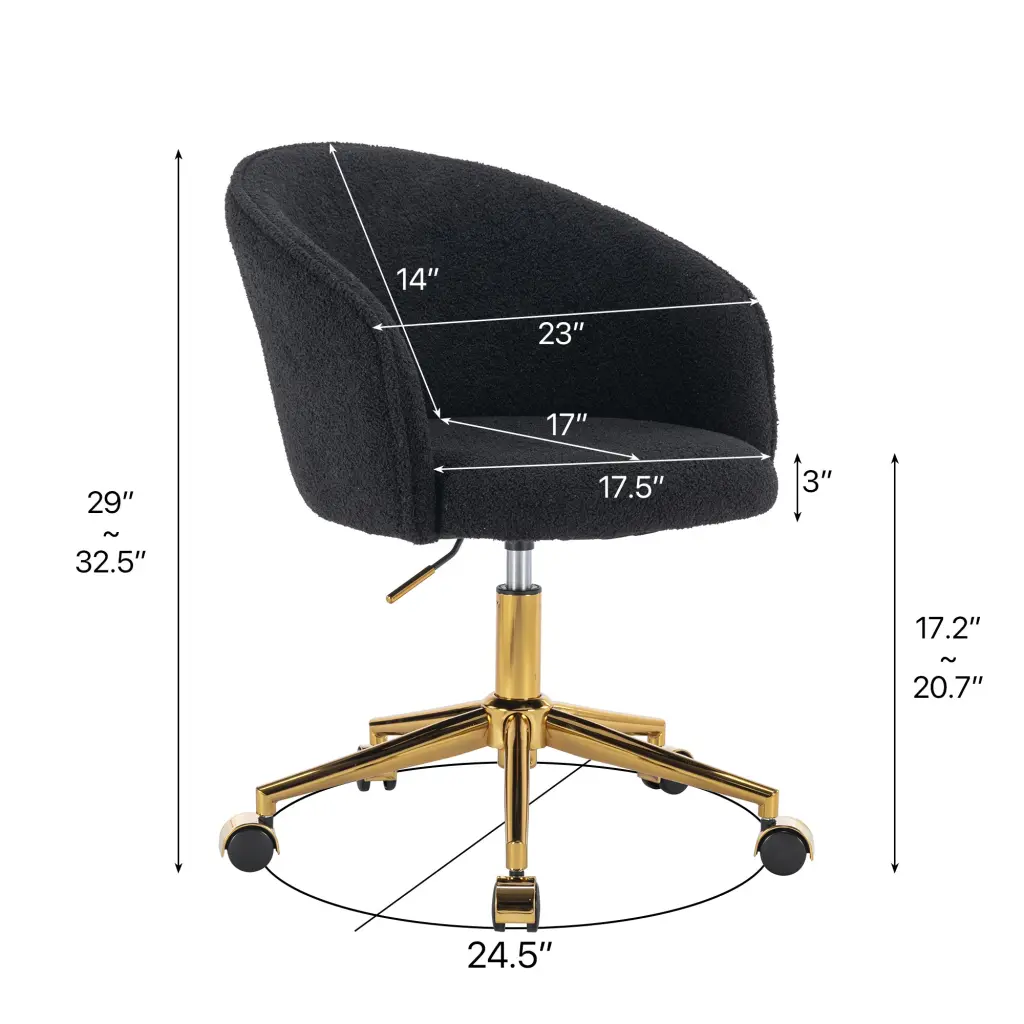 Hengming Golden Foot Office Chair Modern Armchair Height Customizable hengming store