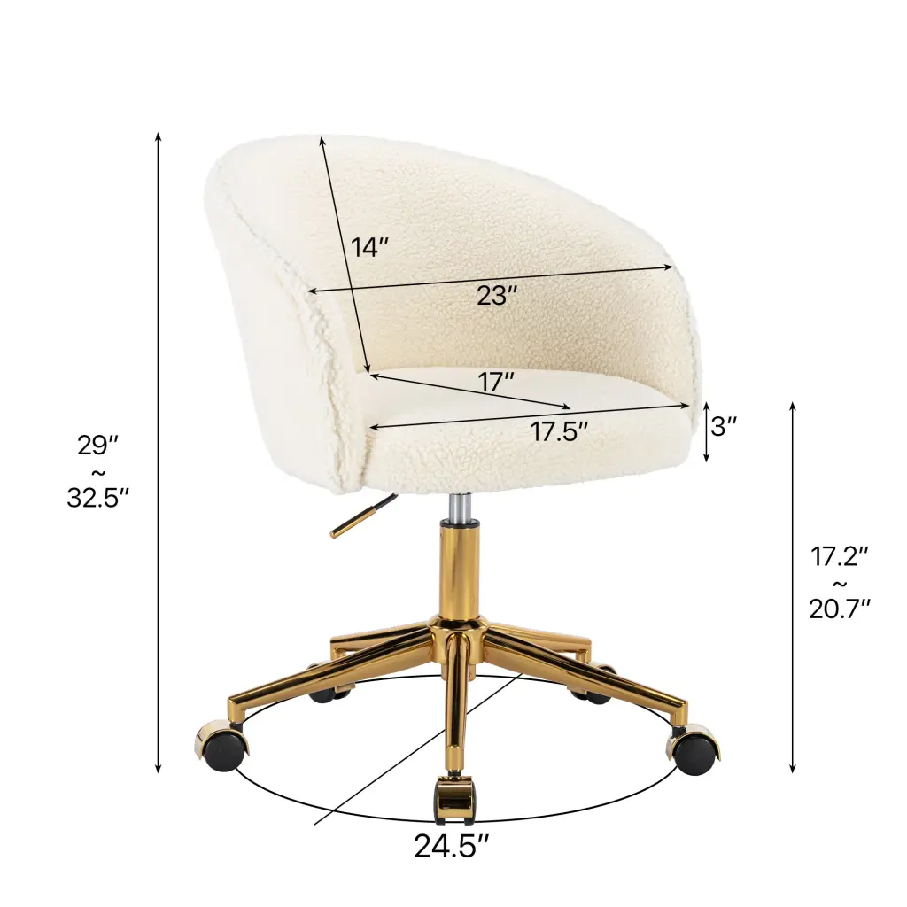 Hengming Precious Metal Foot Stationery Chair Modern Armchair Height Adjustable hengming store