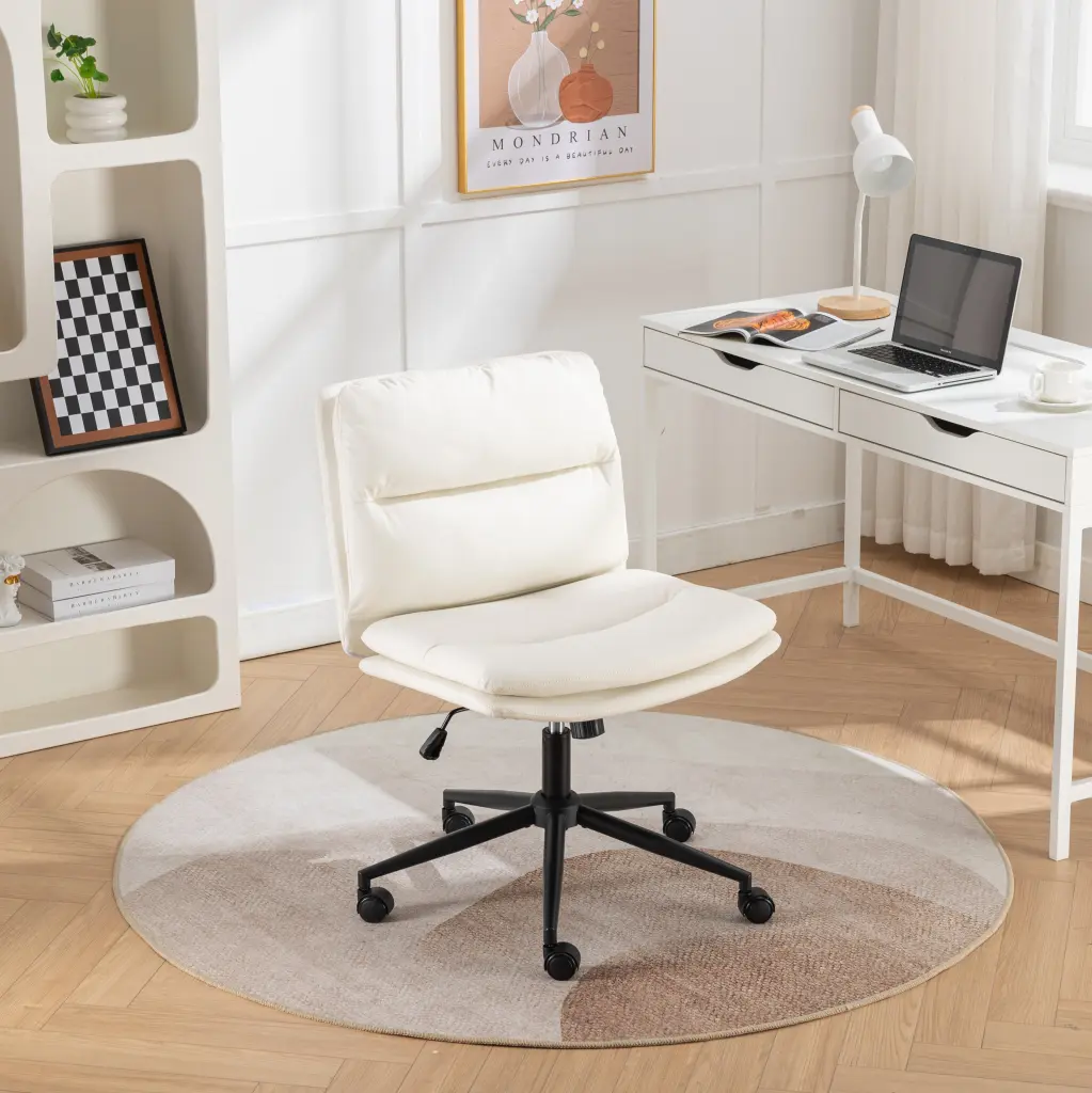Bizerte Customizable Swivel Criss Cross Chair Wide Seat Office Chair hz