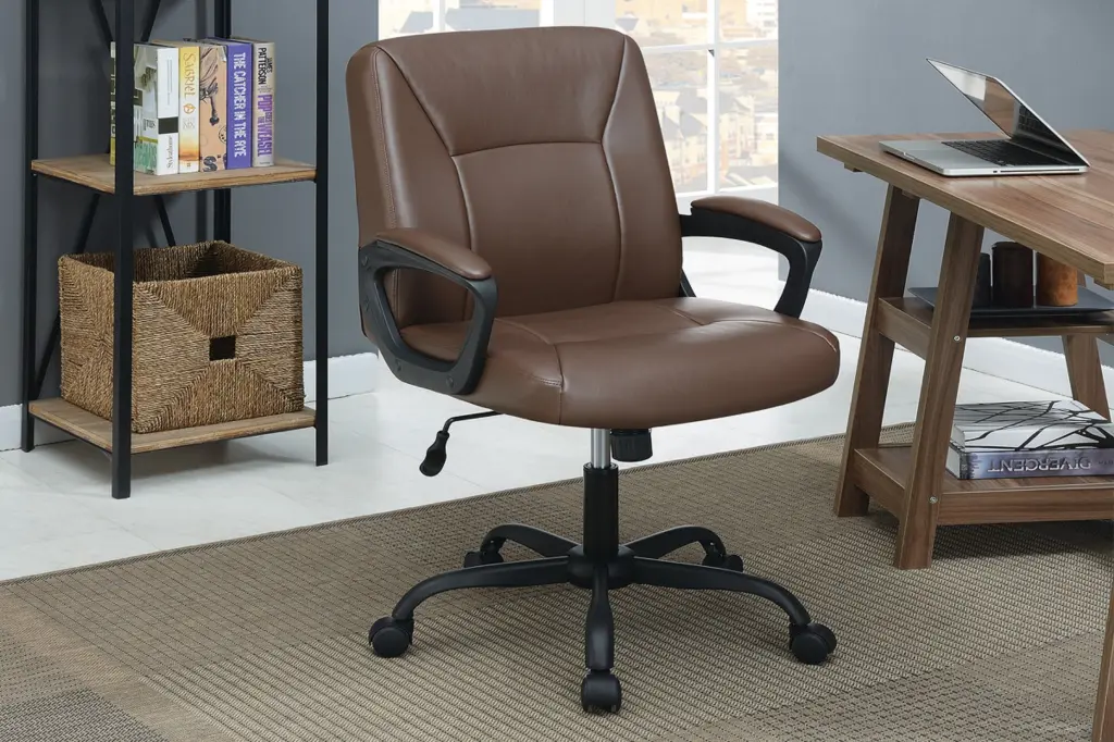 Relax Cushioned Stationery Chair Adjustable Back Brown Hue kanepe
