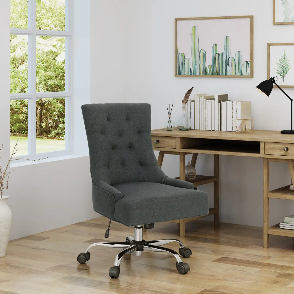 Office Chair Dark Gray Material nh-an