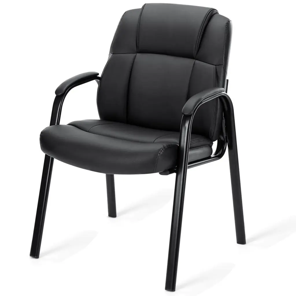 Leather Conference Room Chairs Padded Arms Office Reception Chairs w2201