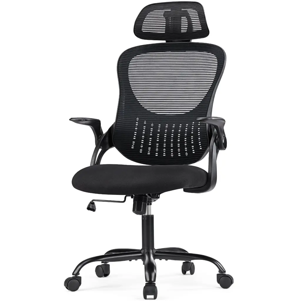 Office Chair, Cozy Swivel Chair High Back, Wheels, Adjustable Ergonomic Desk Chair w2201