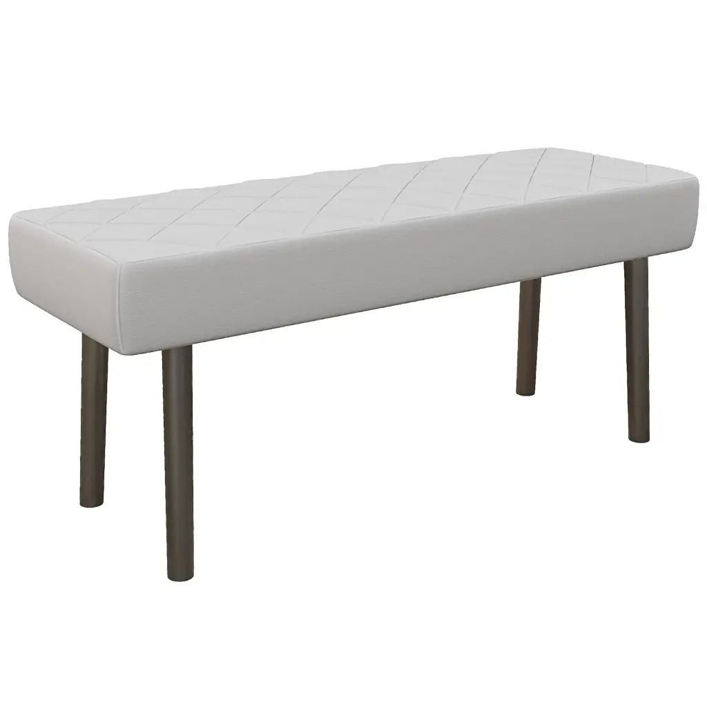 Homcom Modern Ottoman Bench 39.4 Inch Faux Leather Upholstered aosom business