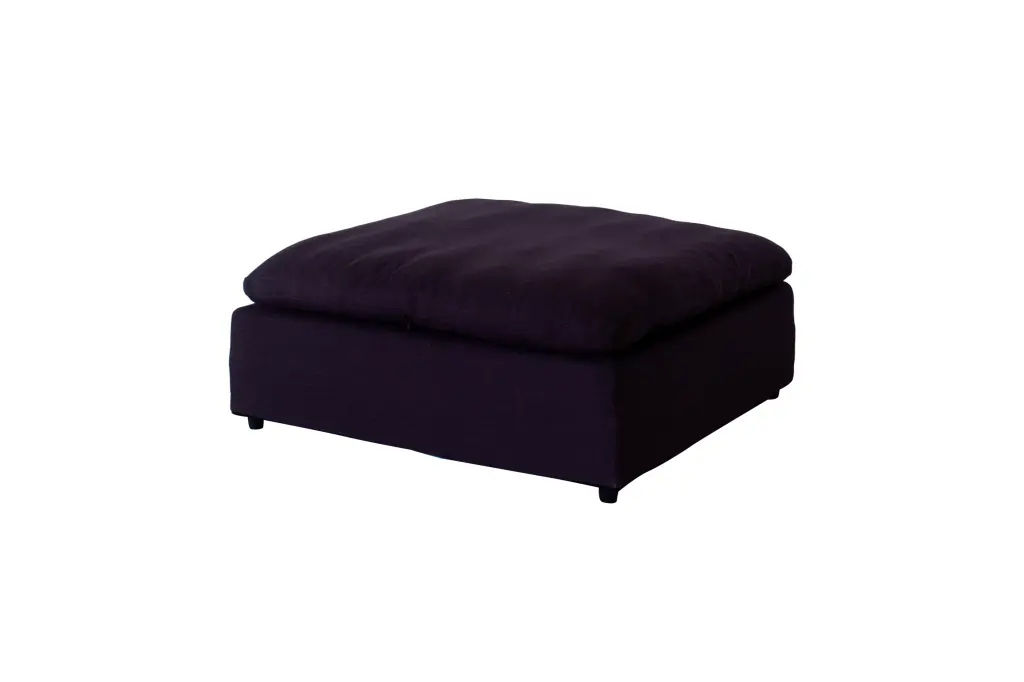 Modern 17 Inch Luxe Size Ottoman Luxury Fabric Upholstered 1 Pc Living Room kanepe