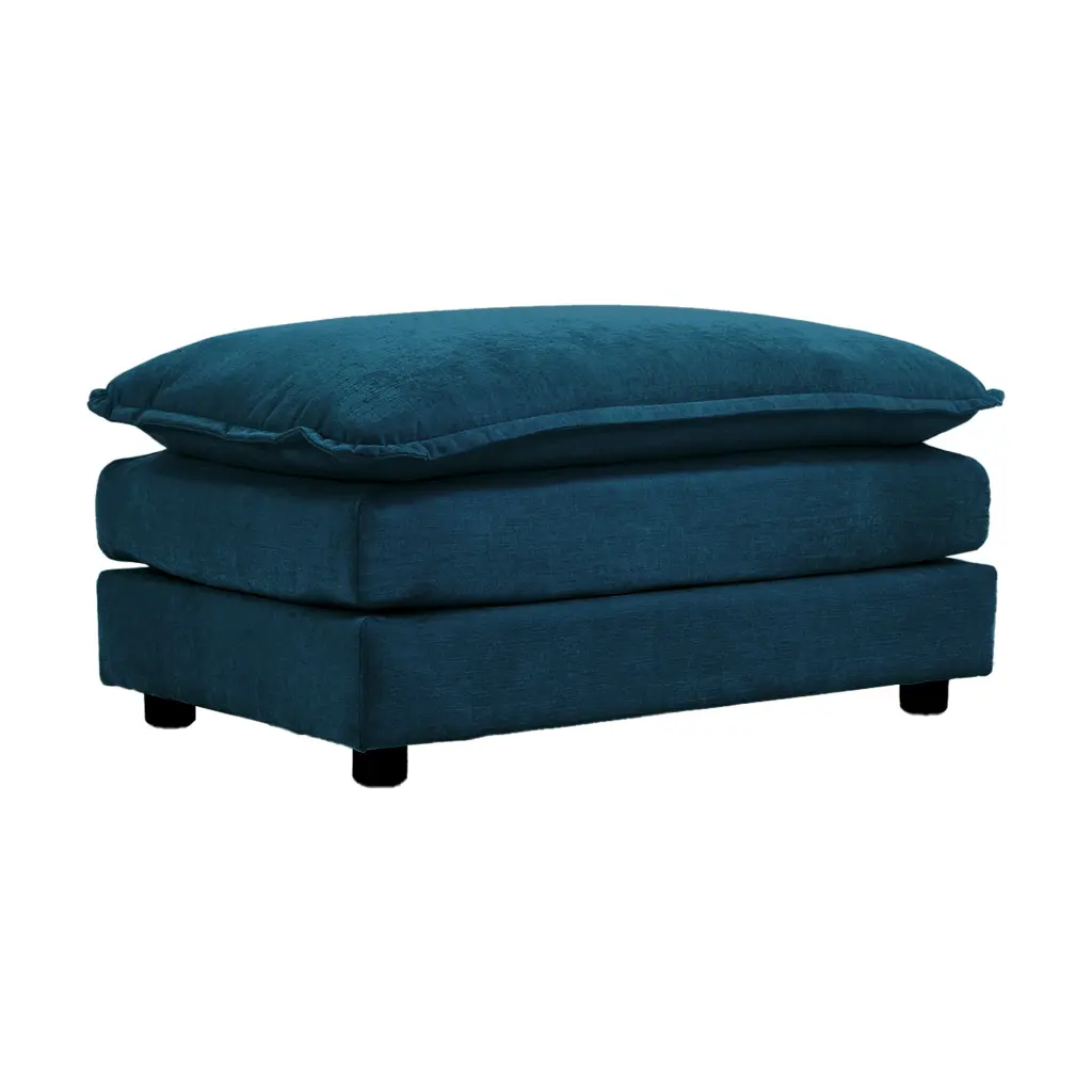 Chenille Material Ottomans Footrest 2 Seater or 3 Seater Sofa ui furniture