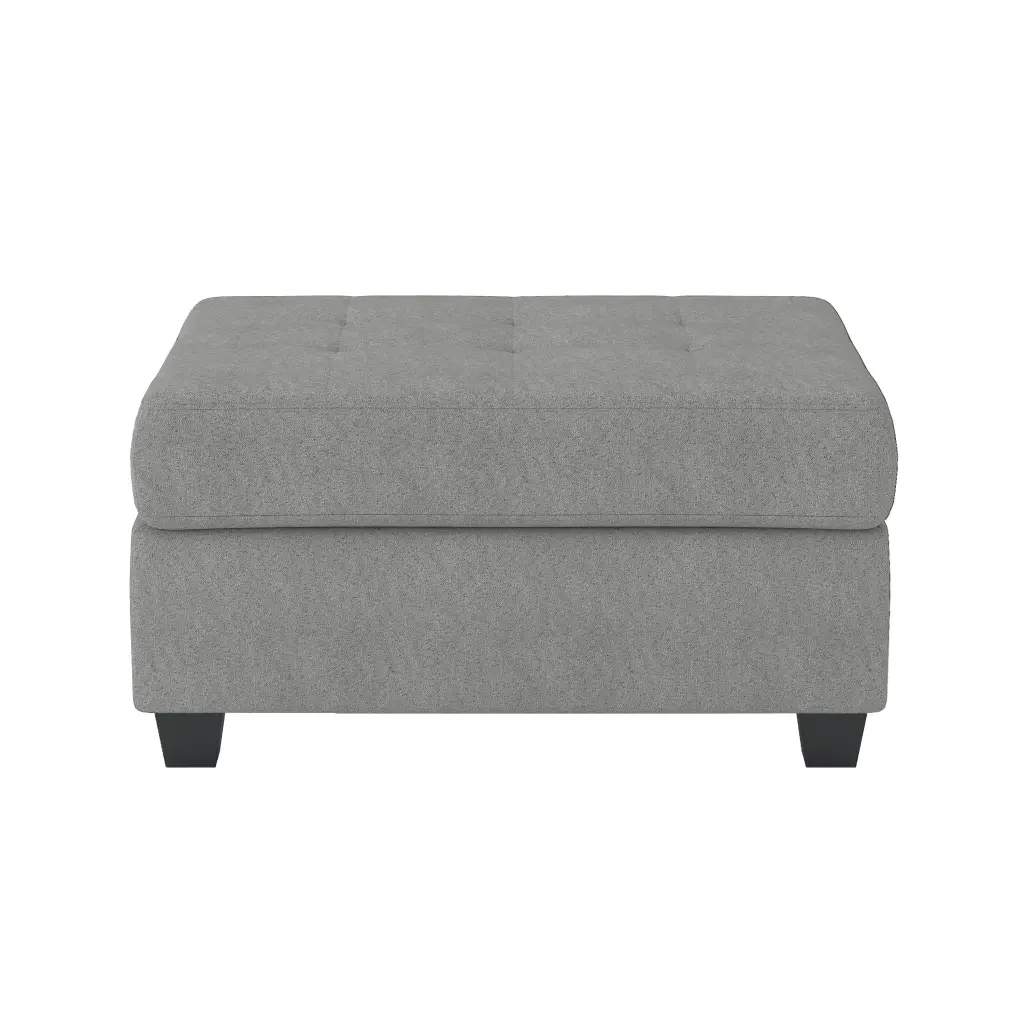 Modern Living Room Furniture 1PC Gray Microfiber Upholstered Storage Ottoman kanepe