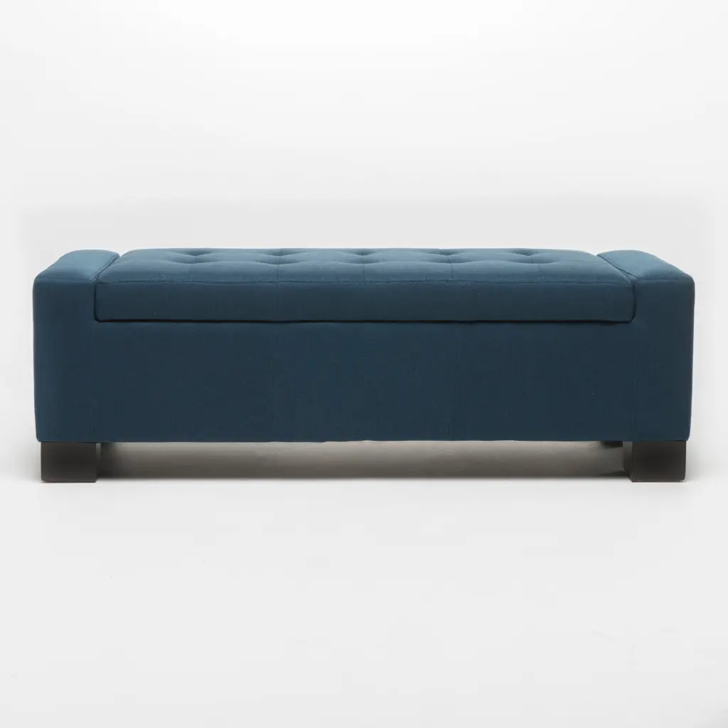 Guernsey Ottoman Navy Blue Living Room Footrest Storage Bench nh-perfect home