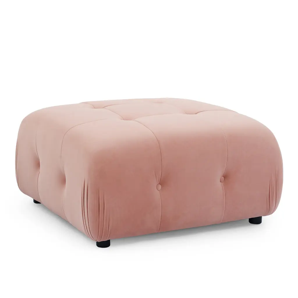 Ottoman Modular Sofa Pink Foam Storage Footrest royal star