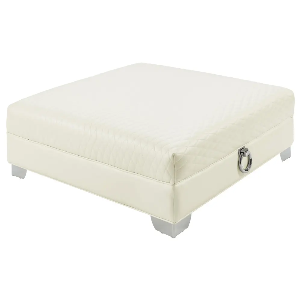 Diamond Modern Furniture COA Chaviano Leatherette Ottoman 505394