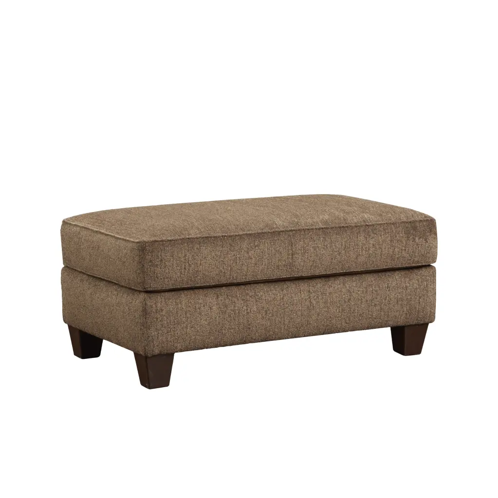 Camero Cafe Cocktail Ottoman Brown Espresso Polyester and Timber hz